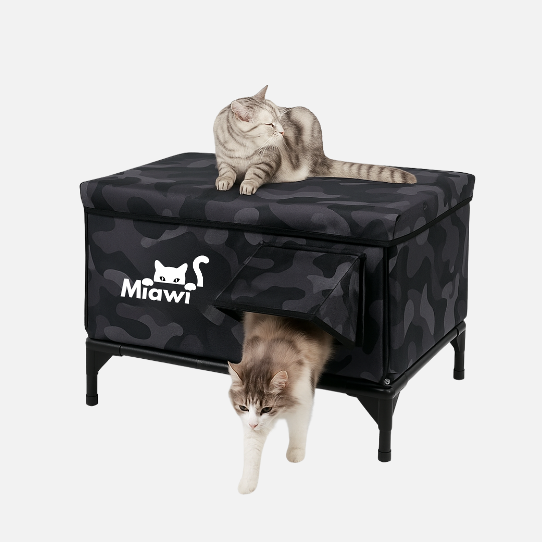 Miawi® : L'abri qui chauffe et protège votre chat.