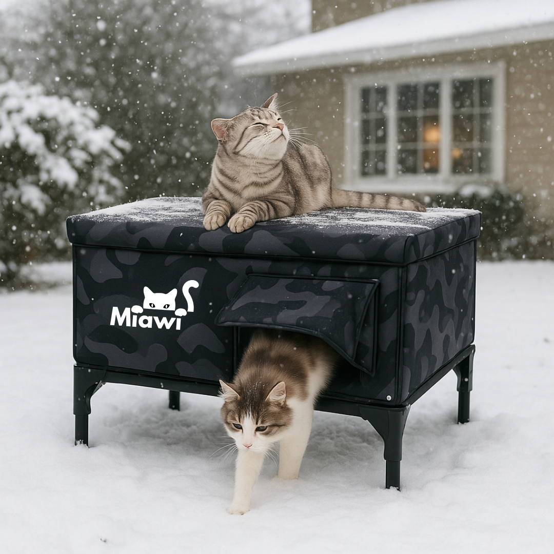 Miawi : La maison qui chauffe votre chat en hiver.