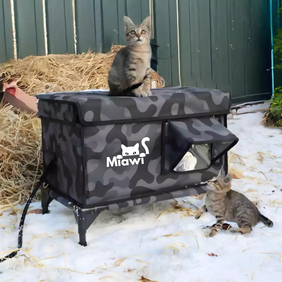 Miawi: la casa che riscalda il tuo gatto in inverno (verde) 