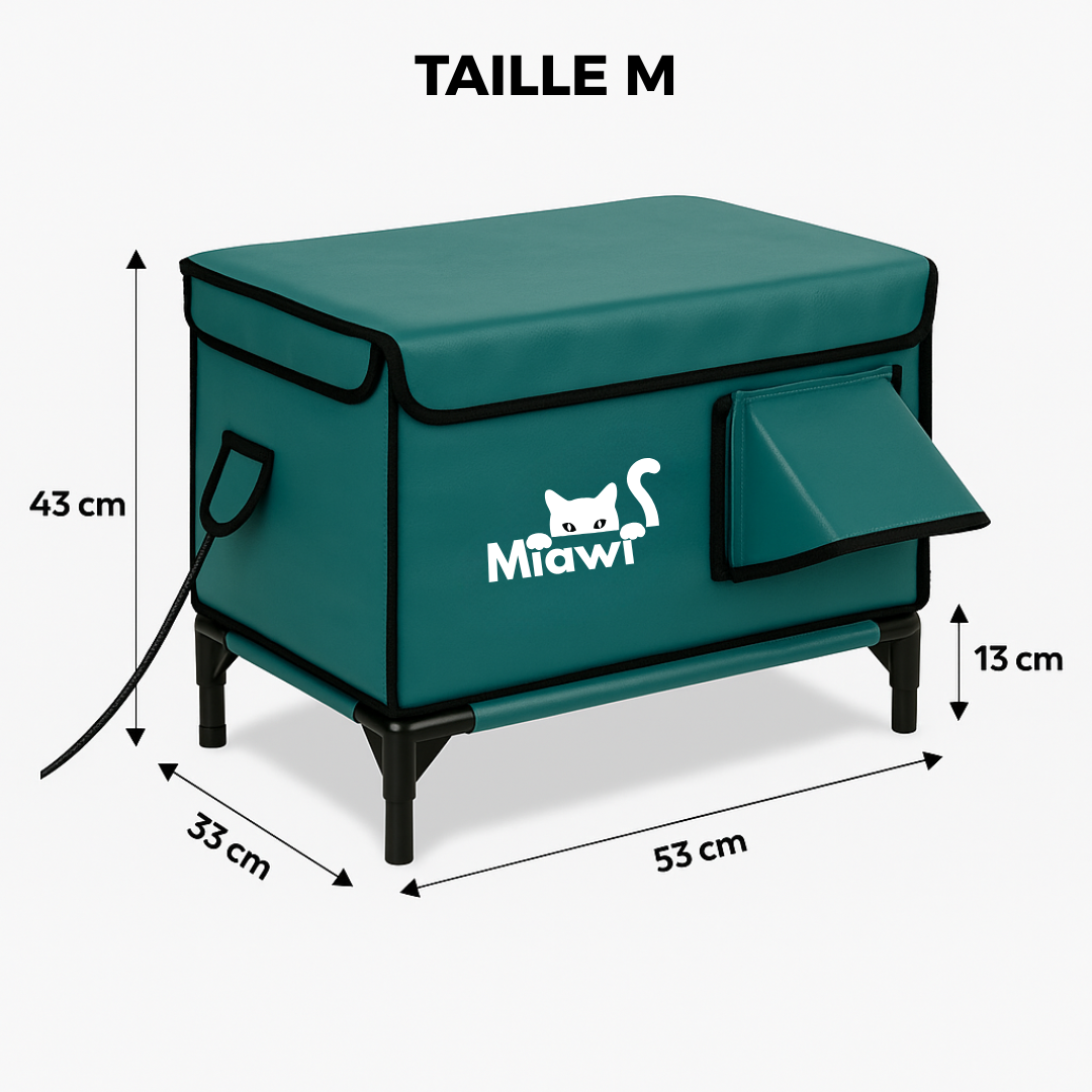 Miawi® : L'abri qui chauffe et protège votre chat.