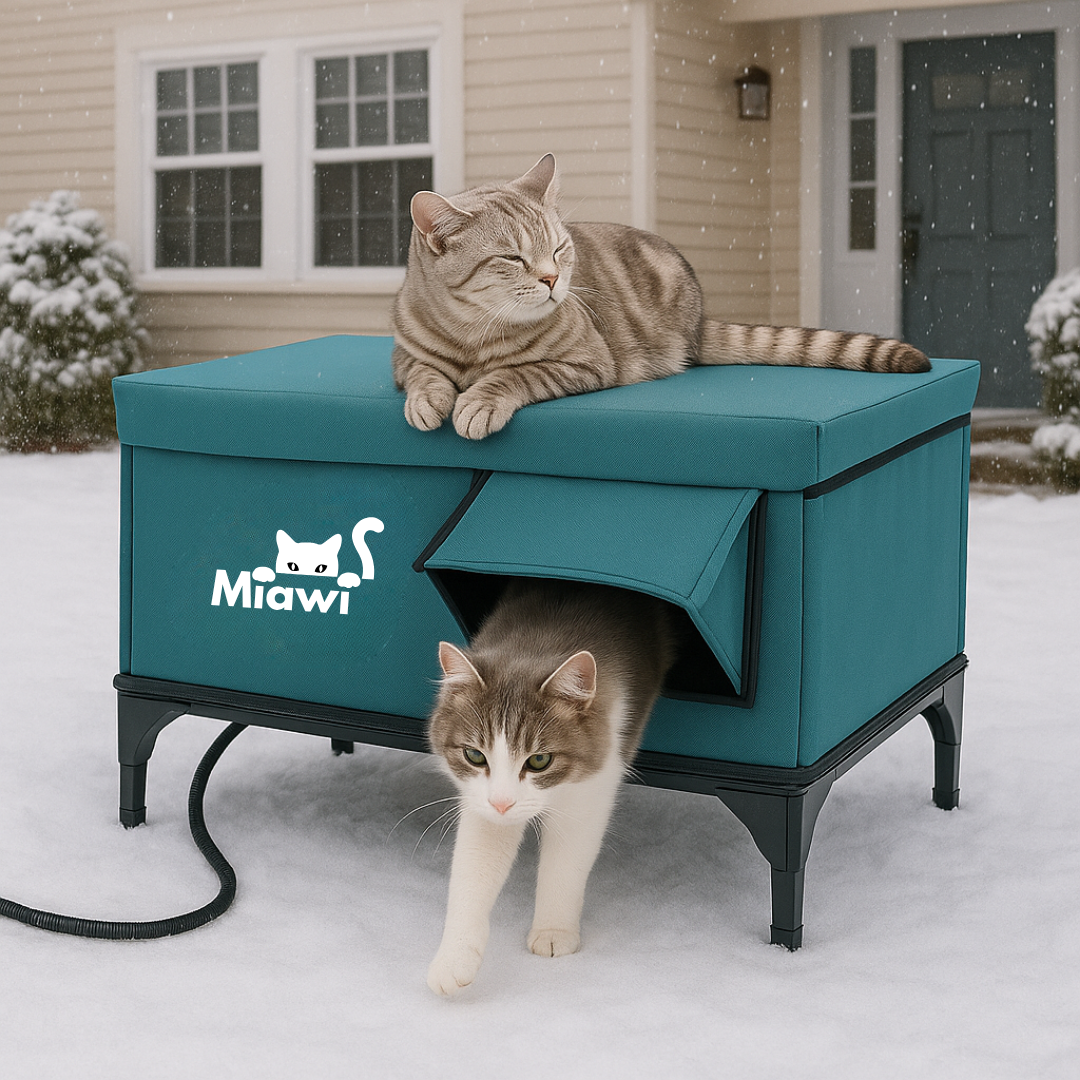 Miawi : La maison qui chauffe votre chat en hiver.