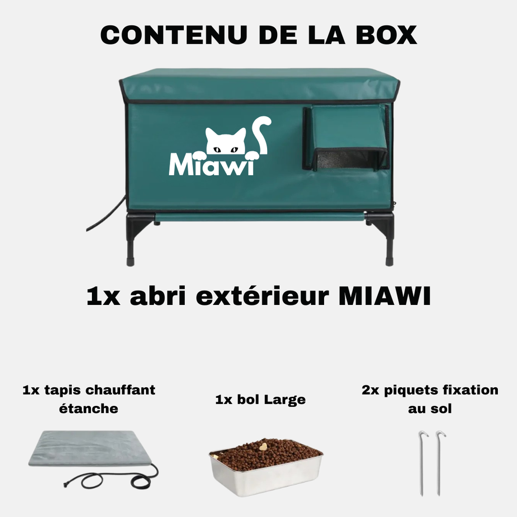 Miawi - L'abri chauffant pour votre chat